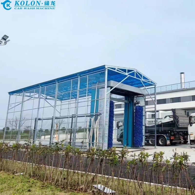 পিএলসি নিয়ন্ত্রণ দ্বারা 80L / গাড়ী জল খরচ সঙ্গে জল সঞ্চয় ইলেকট্রিক বাস ওয়াশ সিস্টেম